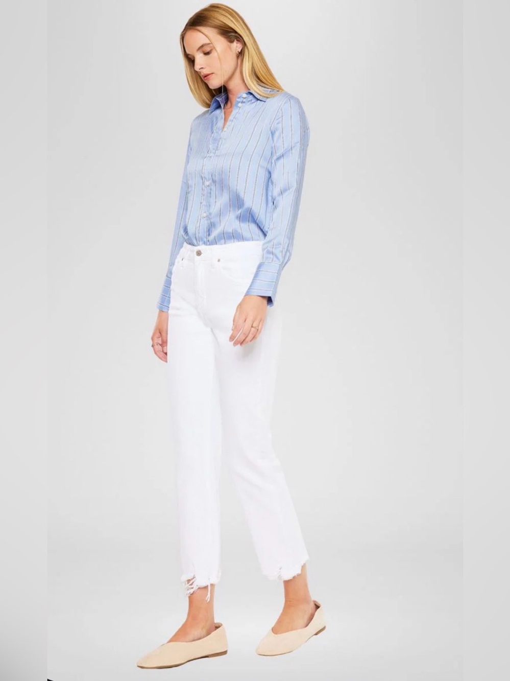 KanCan White Ankle Jeans